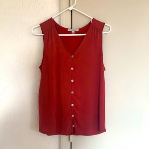 Green Envelope red tank top